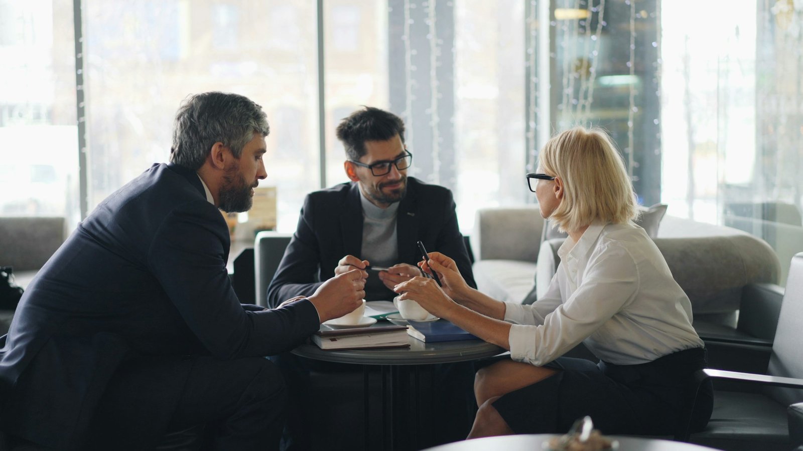 Senior couple in a Medicare consultation with a Goldway Capital advisor in Georgia